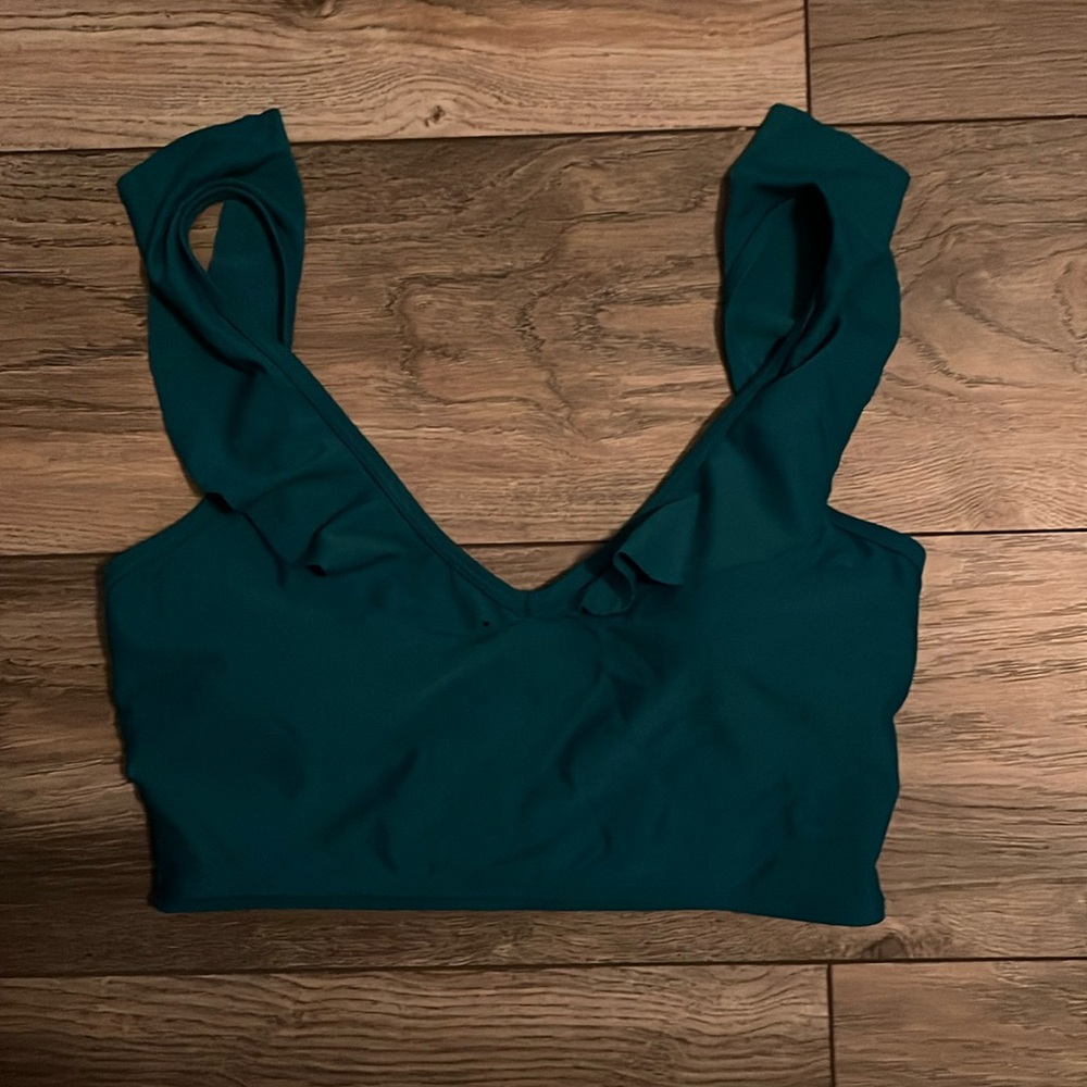 Lucy ave ruffle swim top